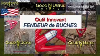 Fendeur bûches bois chauffage Splitz All Outil innovant manuel revolutionnaire pour fendre debiter [upl. by Rowena770]