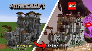 I Built My Minecraft Castle In Lego [upl. by Romie]