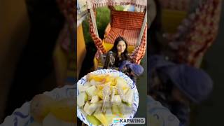 Floating Fruit Chaat Kashmir Dal Lake youtubeshorts shorts minivlog food foodie [upl. by Audrye]