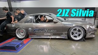 2JZ Silvia Drifter on dyno [upl. by Nwaf]