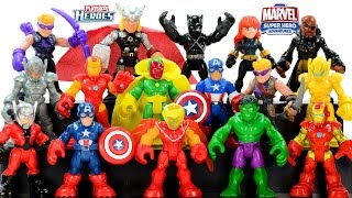 Captain America Civil War Playskool Heroes Unboxing Marvel Super Hero Adventures [upl. by Ahsitul406]