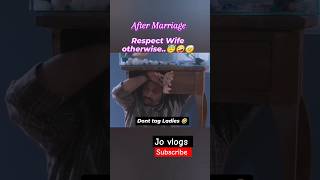 After marriage 😁😂🤣 subscribe 👆 shortstrending comedy funny [upl. by Adnowat800]