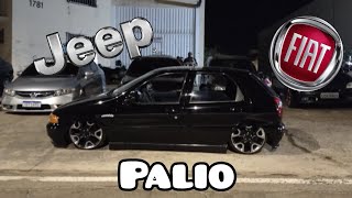 OFF CAR  Palio rebaixado com rodas da JEEP COMPASS [upl. by Nylitak]