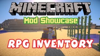 Minecraft  Mod Showcase  RPG Inventory [upl. by Ahseyt]