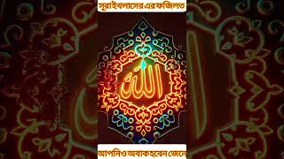 সূরা ইখলাসের ফজিলত জানুনislamicvideo viralshorts islam islamicvideo [upl. by Ellebyam859]