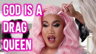 HOW TO SLAY A DRAG QUEEN WIG feat PLASTIQUE TIARA  PatrickStarrr [upl. by Der]