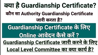 Guardianship Certificate for Minor amp Disabled Children Certificate प्राप्त करने की प्रक्रिया [upl. by Adnawyek]