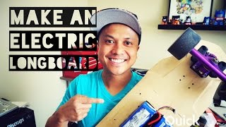 MAKE A DIY ELECTRIC ⚡ SKATEBOARD  BETTER THAN A BOOSTED BOARD [upl. by Nerrol]