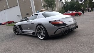 FAB Design Mercedes SLS Gullstream  Exhaust Sound and Acceleration [upl. by Lobel]