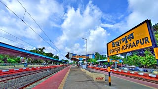 Ichhapur Station  Loud and Clear Train Announcement  Beautiful Scenario in Indian Railways [upl. by Yllen]