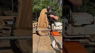 The Rich Brown Color and Swirly Grains are Mesmerizing Chainsaw Milled Siberian Elm [upl. by Pauli]