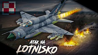 Polski MiG21 i ATAK na LOTNISKO w Symulatorze DCS World [upl. by Coyle]