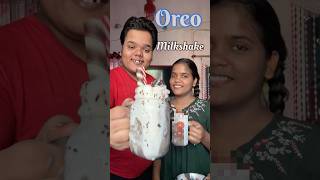 My Sister Vs Me  Who will make the best Milkshake from Oreo Biscuits shorts [upl. by Nrobyalc121]