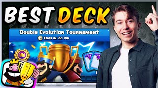 BEST DOUBLE EVOLUTION TOURNAMENT DECK 🏆— Clash Royale [upl. by Redle491]