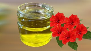 How to make Hibiscus Oil at Home  Benefits of Hibiscus Oil  Hibiscus Oil Recipe [upl. by Ancelin]