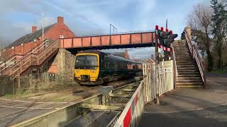 Crediton Station Level Crossing in Devon 06032023 [upl. by Ahcurb]