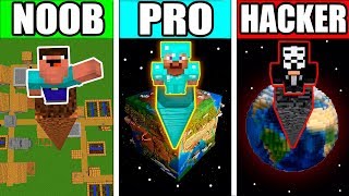 Minecraft  NOOB vs PRO vs HACKER  GIANT POST POLE TOWER Challenge Animation [upl. by Prue]