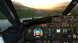 Landing in Innsbruck LOWI RWY 08 Circletoland msfs2020 vatsim [upl. by Nic]