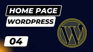 wordpress front page change  wordpress home page change  wordpress home page customization 04 [upl. by Trey149]