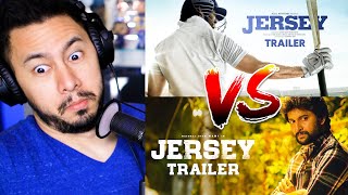 JERSEY vs JERSEY  Shahid Kapoor Nani  Trailer Reactions [upl. by Enyahc502]