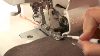 Serger Sewing How to Sew a 2 Thread Flatlock [upl. by Lion]