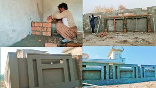 Boundary Wall Ka Kam Final Kitchen Ka Banana Start [upl. by Annalise]