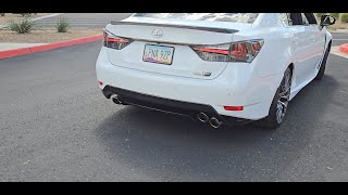 Borla SType Axle Back Exhaust Lexus GSF Sound clips and Installation [upl. by Cirle491]