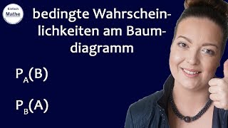 bedingte Wahrscheinlichkeiten am Baumdiagramm  Satz von Bayes 👨‍🎓 by einfach mathe [upl. by Garris115]