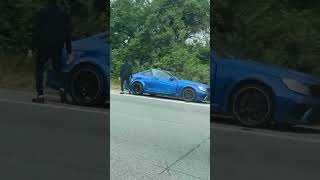 AMG C63 Black series breaks down on the motorway [upl. by Aluor816]