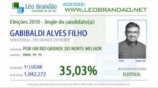 Jingles Eleições 2010  Garibaldi Alves Filho  PMDB  leobrandaonet [upl. by Ainoyek294]