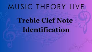 Music Theory Live Treble clef note identification [upl. by Allcot]