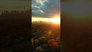 Stormy skies amp fall colours 🔥toronto canada [upl. by Cherri671]