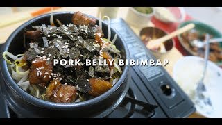 How to make bibimbap  Pork Belly  ASMR Cooking [upl. by Jemimah]