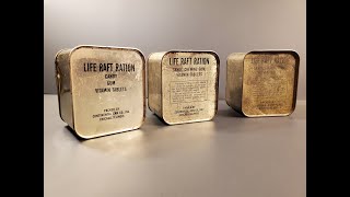 1943 Life Raft Rations Army Air Force Survival MRE Tasting Test Vintage Radio amp K Meal Unit Review [upl. by Clerissa272]