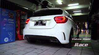 Mercedes Benz A250 Armytrix Valvetronic Exhaust On CK Motorsport TV [upl. by Neersan]