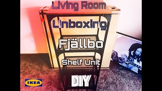 Living Room Unboxing IKEA Fjällbo Side Unit [upl. by Heywood195]