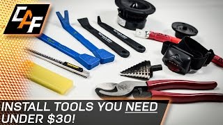 5 Car Audio Install Tools you NEED Under 30 CarAudioFabrication [upl. by Anivol]