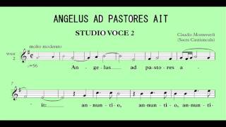 voce 2 Monteverdi Cantiuncula Angelus ad Pastores Ait [upl. by Zaria178]