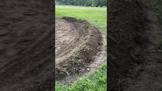 Start of a DIY Backyard Pit Bike Track Unfinished [upl. by Abra629]