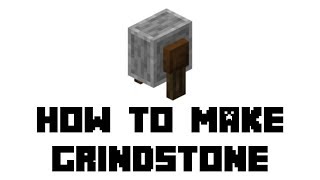 Minecraft How to Make Grindstone [upl. by Nyliak924]