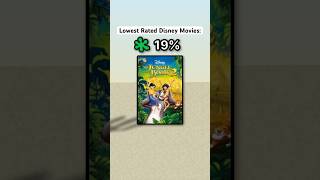 Lowest Rated Disney Movies of All Time disney [upl. by Melisenda]