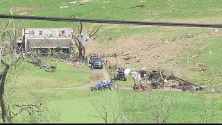 West Virginia community stunned by firstever recorded tornado leaves homes and farmland destroyed [upl. by Ahtanoj]