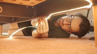 How To Install LED Lights Under Bed Frame  Building The Ultimate Bed Room Part 2 [upl. by Sikleb]