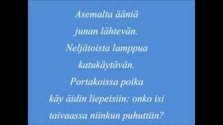 Juha Tapio  Sitkeä Sydän Lyrics [upl. by Leuqim176]