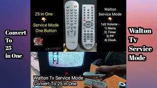 Walton Tv Service Mode Convert To 25 in One [upl. by Perrin]