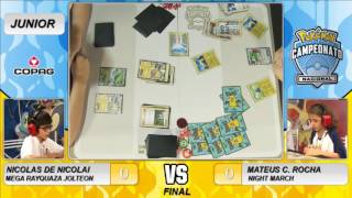 Nacional de Pokémon TCG 2016  Final da Categoria Junior [upl. by Garlan]