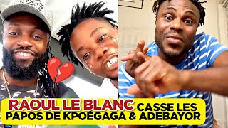 🚨RAOUL LE BLANC CASSE LES PAPOS DE KPOÉGAGA amp ADEBAYOR [upl. by Jakie]