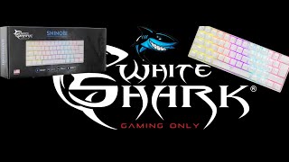 ❤️ White Shark  MECHANICAL KEYBOARD GK2022 SHINOBI WHITE ❤️  UNBOXING [upl. by Mroz557]