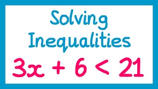 Solving Inequalities  GCSE Maths [upl. by Elocim]