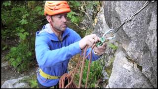 How to belay on a Multi pitch climb  Top Down Belay [upl. by Manon]